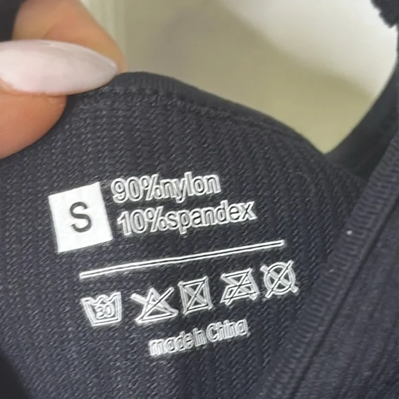 Black Plunging V-Neck Bodysuit with Strappy Back NWOT - Picture 2 of 6